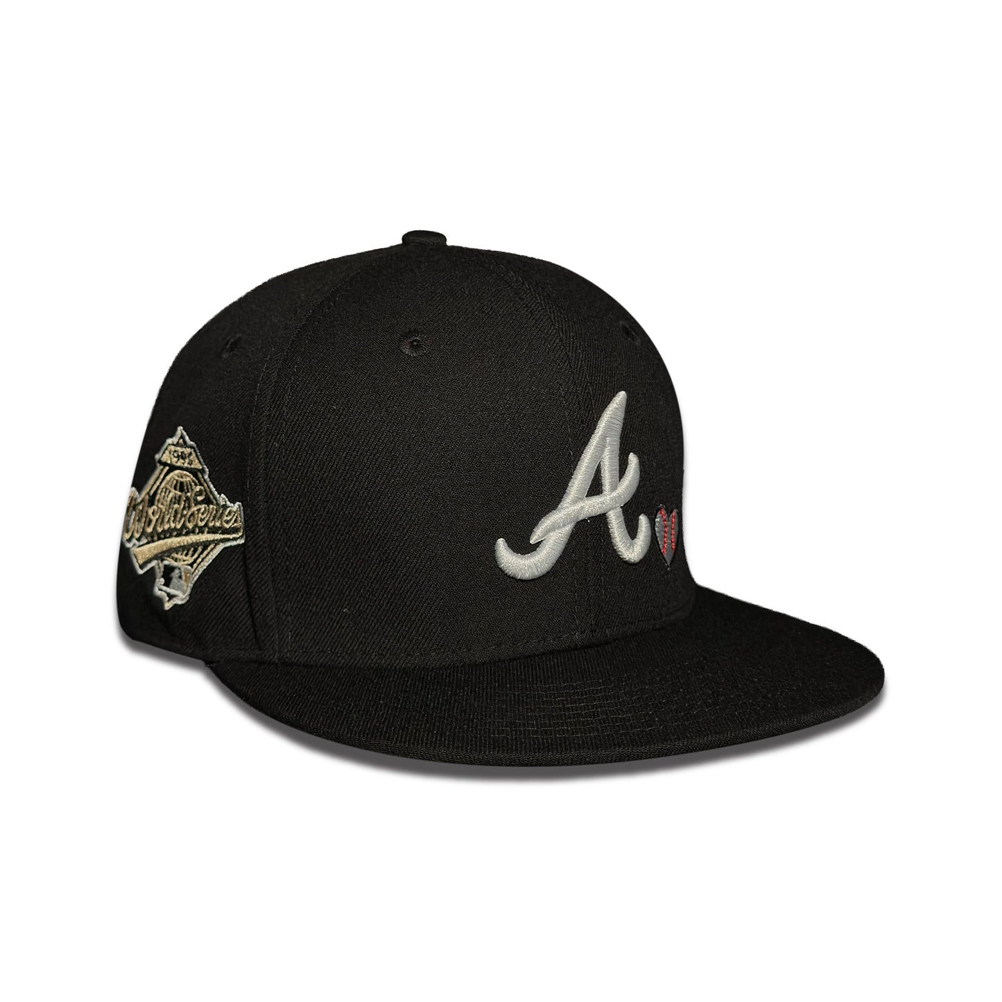 Atlanta Braves 1995 Worl Series Side Patch Heart Accent