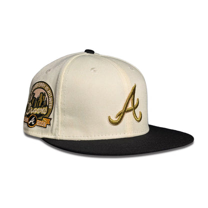 Atlanta Braves World series Metallic Gold-Stone Two-Tone