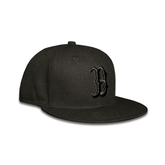 Boston Red Sox Black On Black Primary Logo Basic