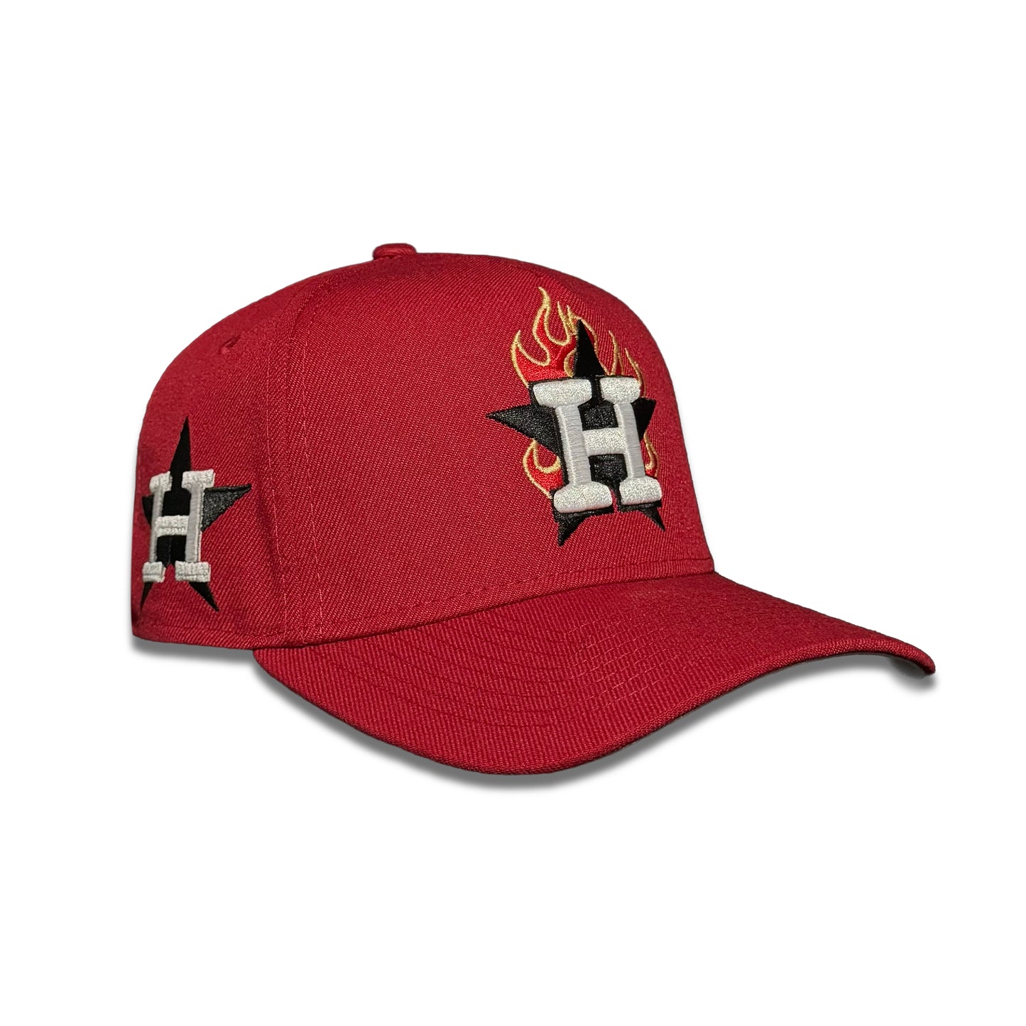 Houston Atros Flames Fire logo red