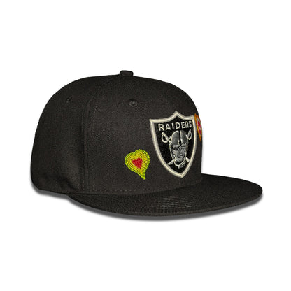 Las Vegas Raiders Heart Embroidery -Pop Art-Icons