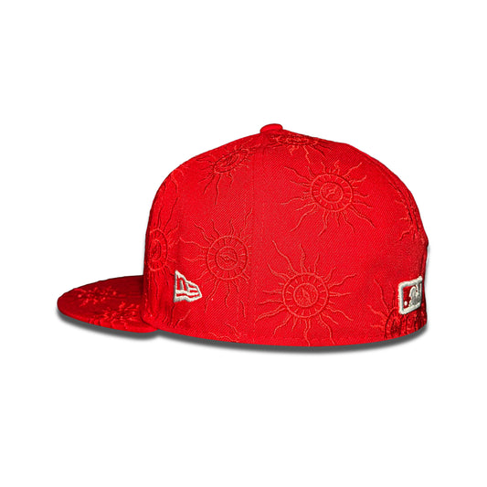 Los Angeles Dodgers- Floral Damasco Rojo