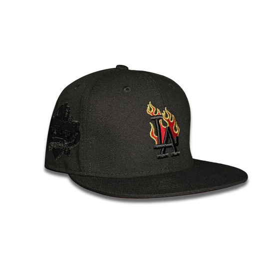 Los Angeles Dodgers 40th Stadium Anniversary Blackout Red Fire
