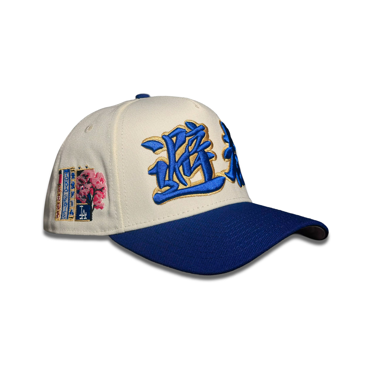 Los Ángeles Dodgers Japanese Kanji Logo Cherry Blossom